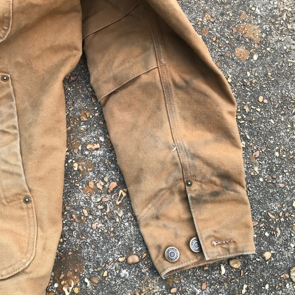 Carhartt Full Swing Chore Coat LARGE Fleece Lined Jacket 102707 211 Thrashed - Picture 2 of 16